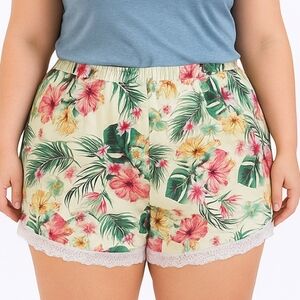 Floral Paradise Women's Athletic Shorts